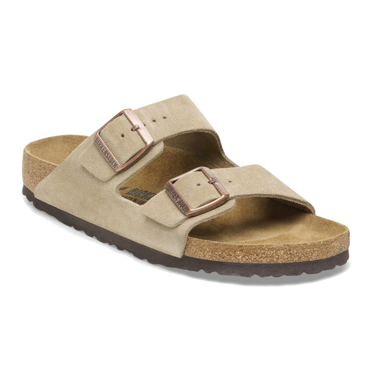 Birkenstock Arizona Suede Leather Sandal | Taupe | Reg Width - Men’s (0051461) - Image 4
